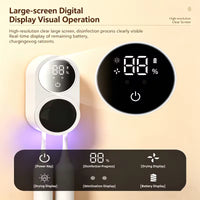 UV Toothbrush Holder with Sanitizer – Heat Drying, Smart Sensor Lid, 60-Day Battery, Wall Mount