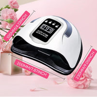 Professional LED Nail Lamp – 66/72 Beads, 99s Gentle Mode, LCD Display, Fits Hands & Feet