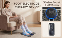 Foot Massage Mat – 8 Modes, 19 Intensity Levels, Smart Safety, Remote Control, Rechargeable