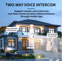 All-in-One Light Bulb Security Camera – 360° PTZ, Motion Alert, Two-Way Talk, Floodlight, IP54, E27